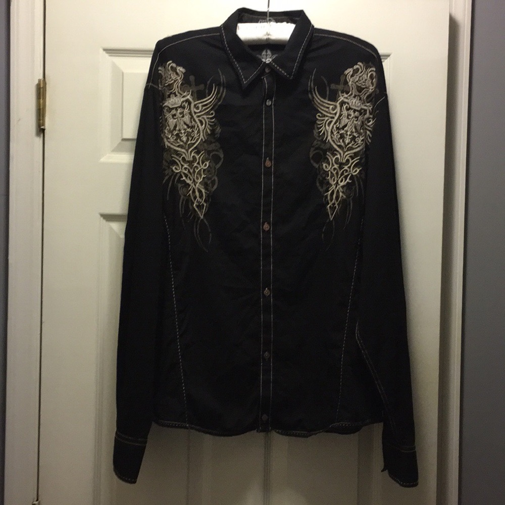 Men’s Roar long sleeve button up shirt XXL